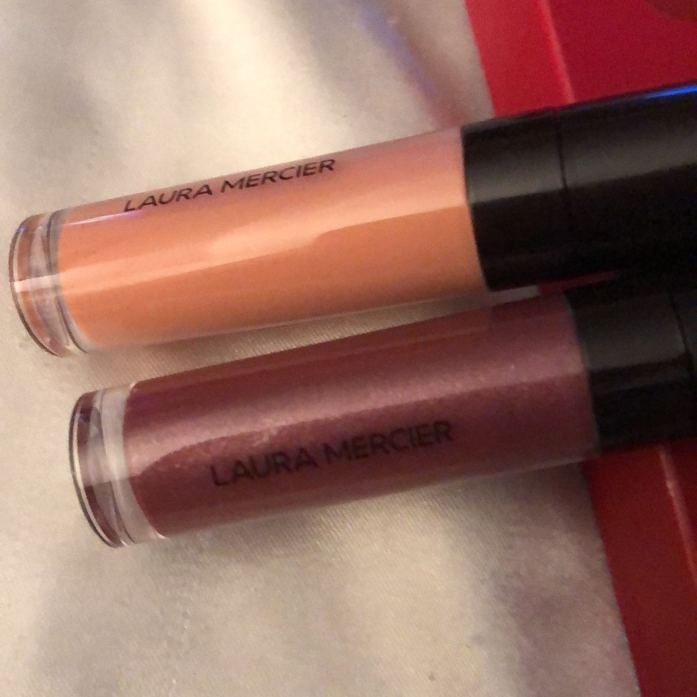 Laura Mercier Lip Glace Bouquet Duo Rose & Sugar Plum NIB Full Size 5.7ml Each - Picture 10 of 12